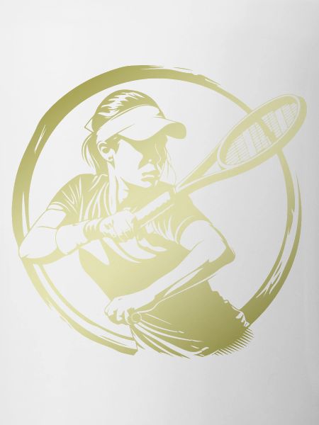 Tennis Spielerin Silhouette