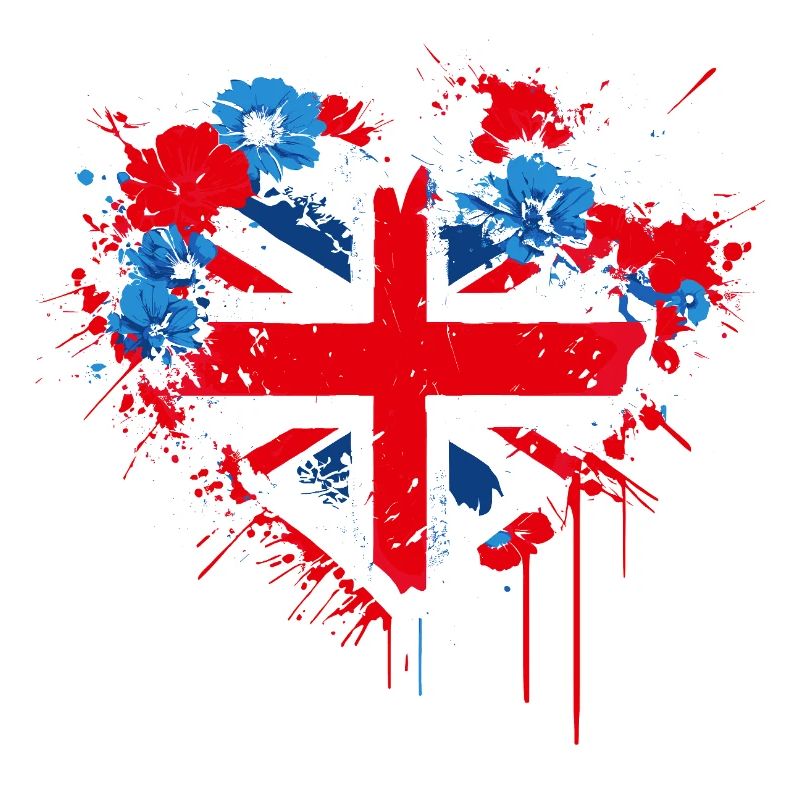 Cœur de l’Union Jack Splash