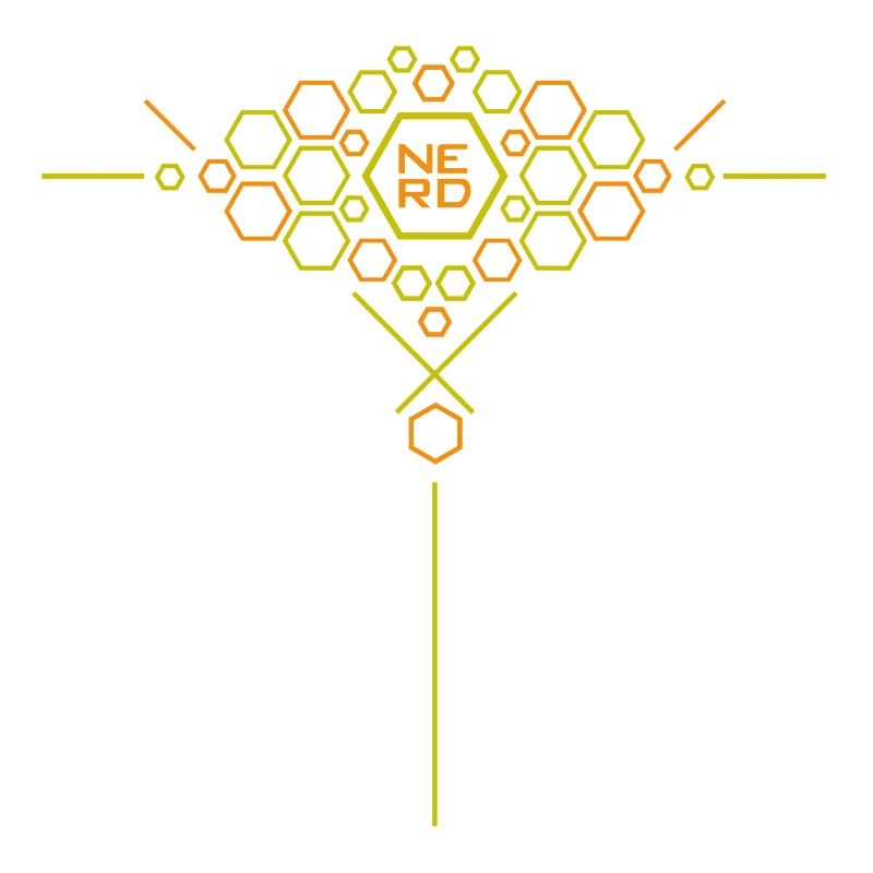 Nerd Hex Motif Dégradé