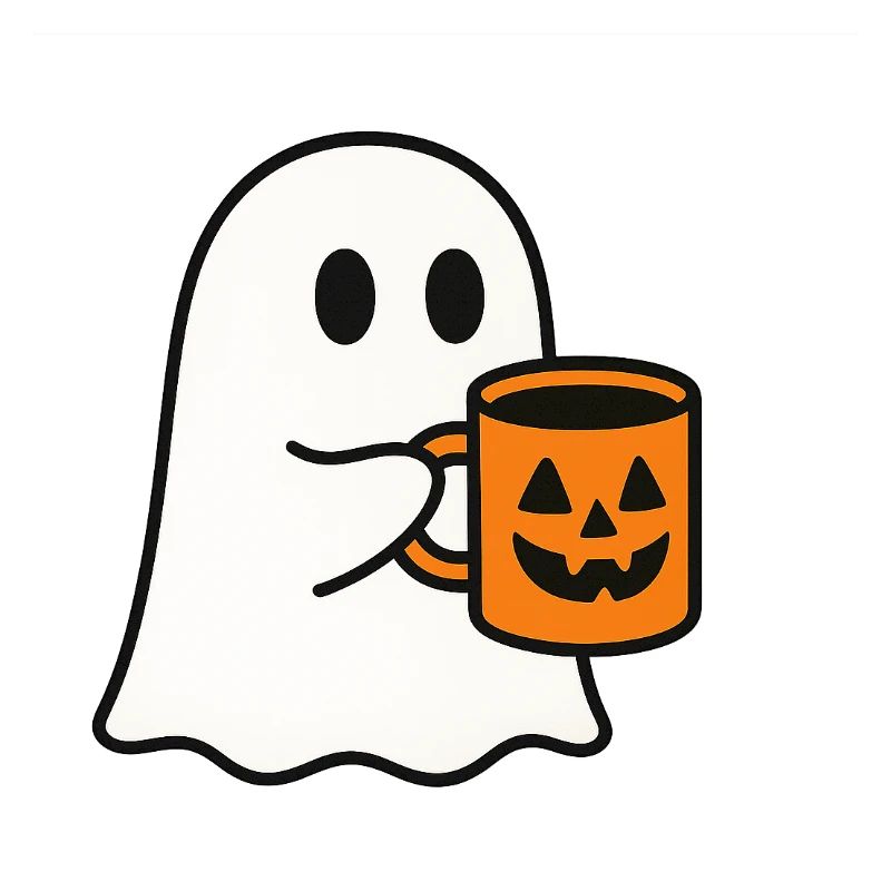 Cute Ghost Motif with Halloween Coffee Mug