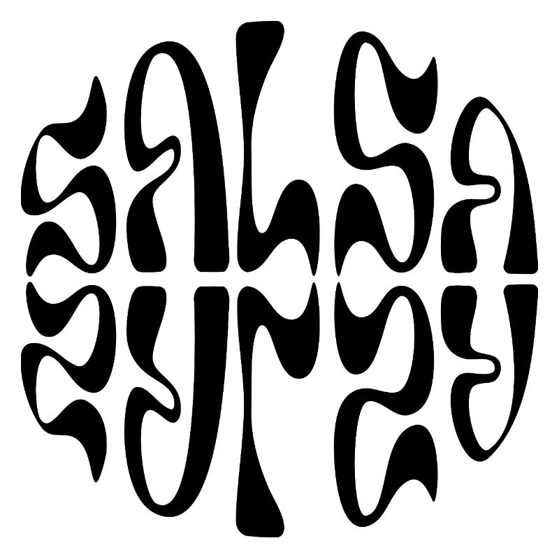 Salsa typographic logo design