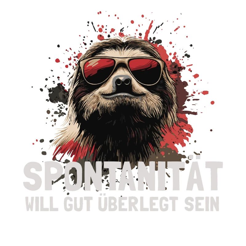Chilled sloth with sunglasses
