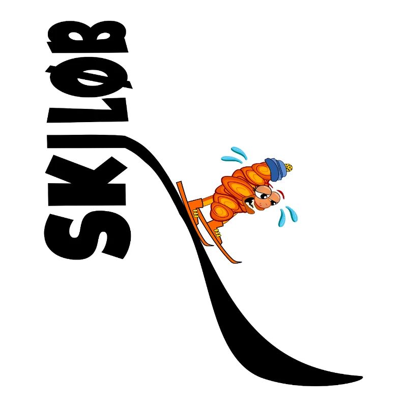 Skiing Fun Croissants