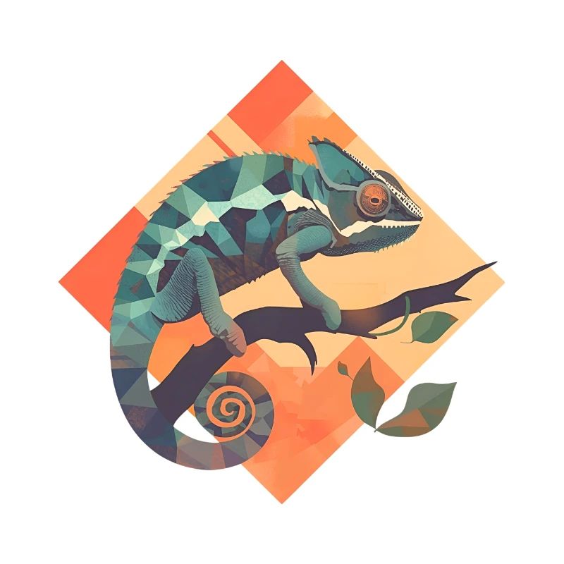 Geometric chameleon on a branch