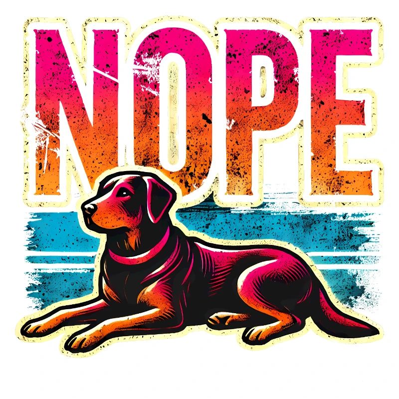 Nope chien coucher de soleil, père