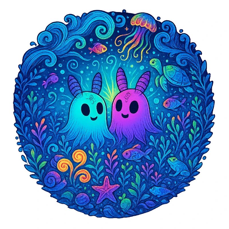 Underwater Friends: Glowing Ghosts