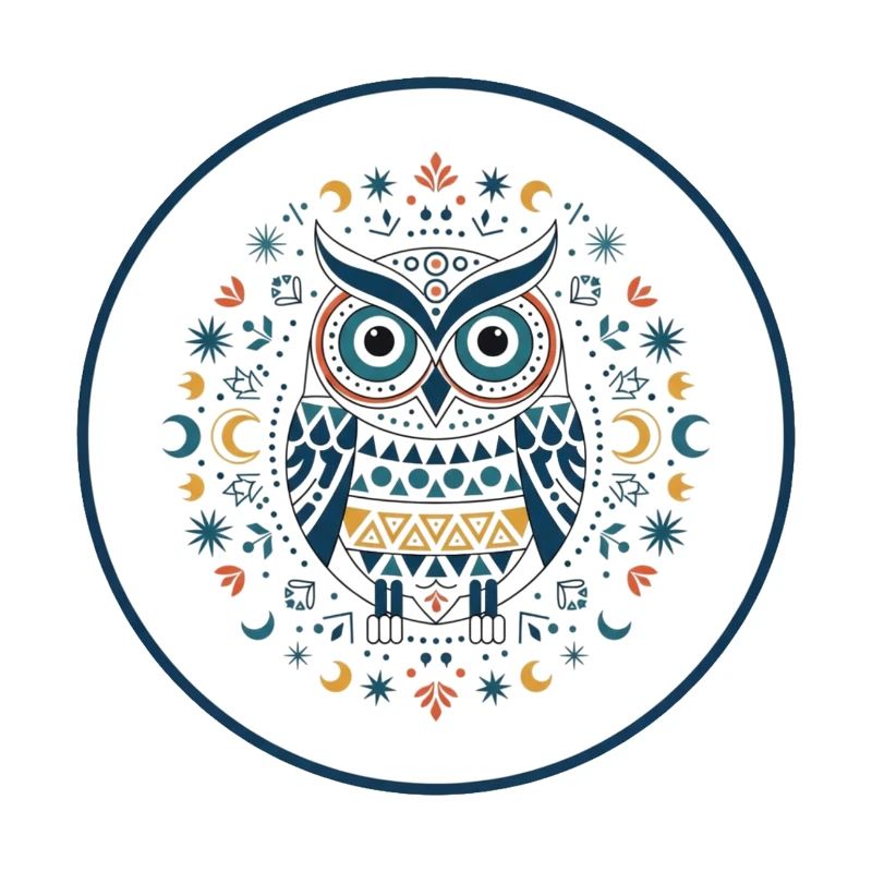Waldkauz Mandala Muster