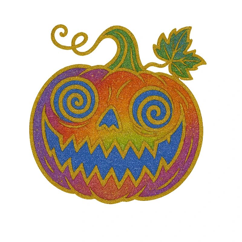 Psychedelic Halloween Pumpkin