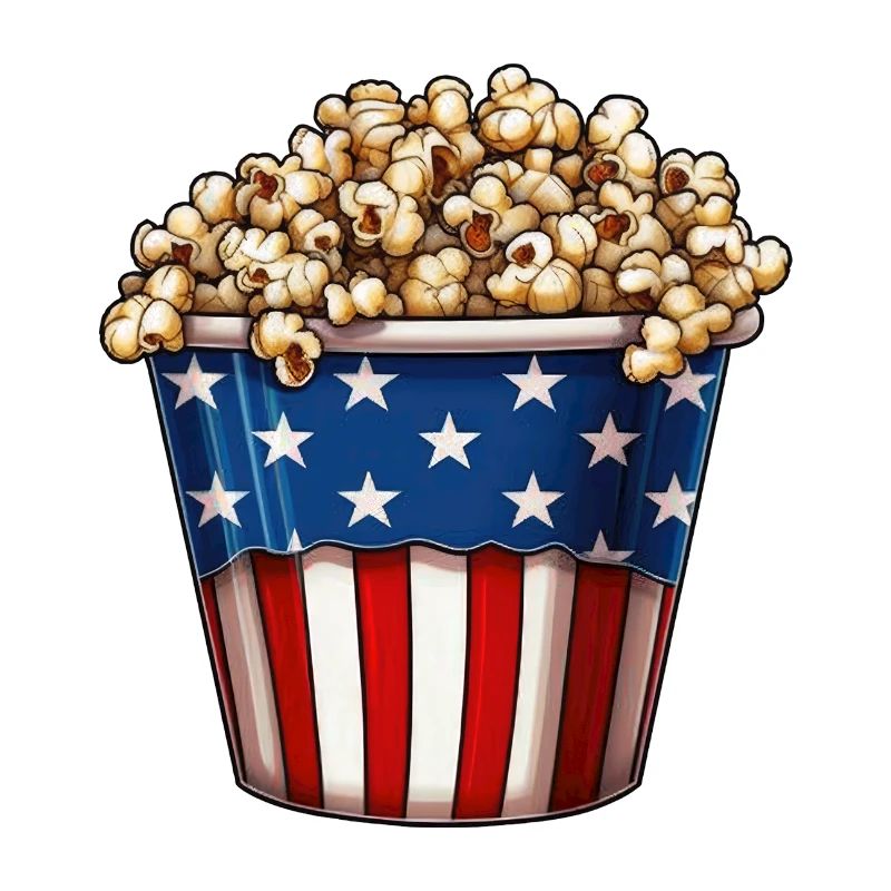 Popcorn Patriotic Eimer USA