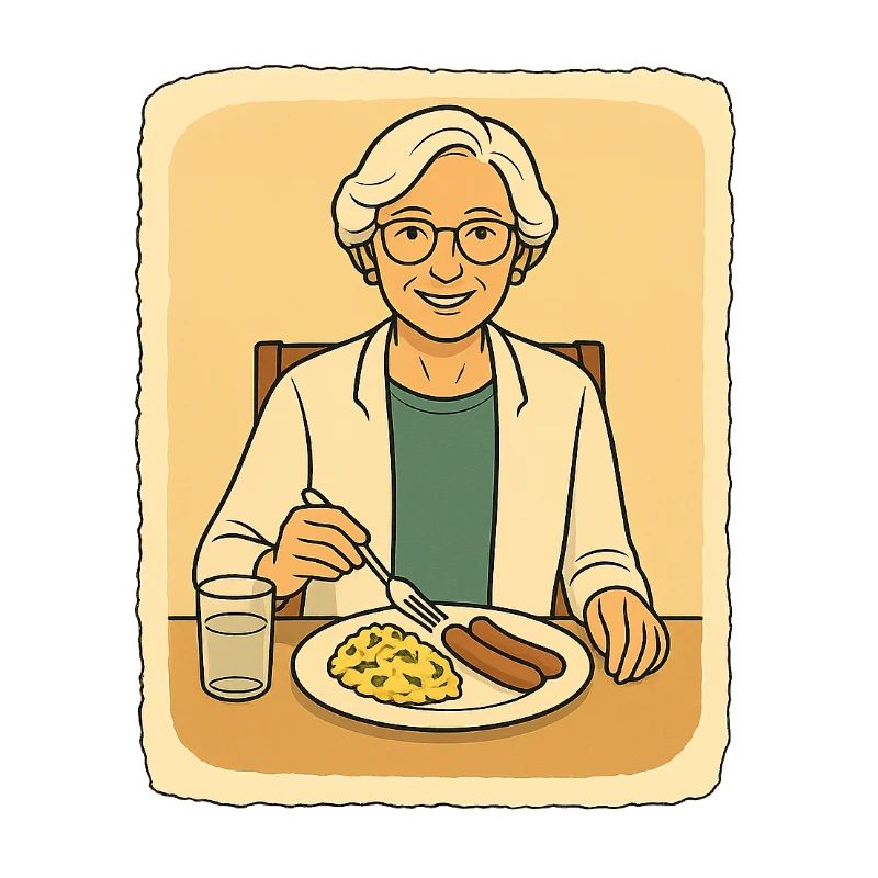 À la table du petit-déjeuner