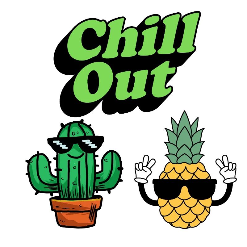 Chill Out Cactus and Pineapple