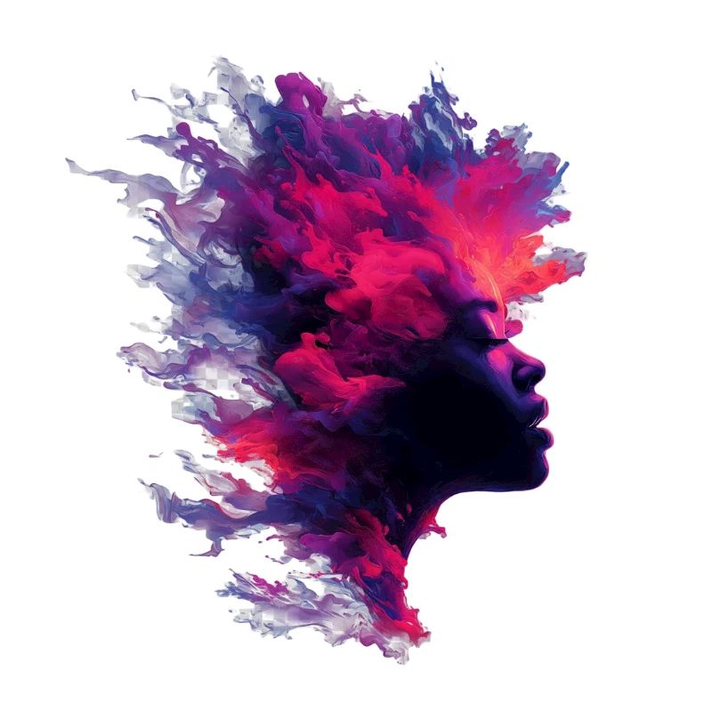 Fiery_Nebula_Woman_Profile_Silhouette
