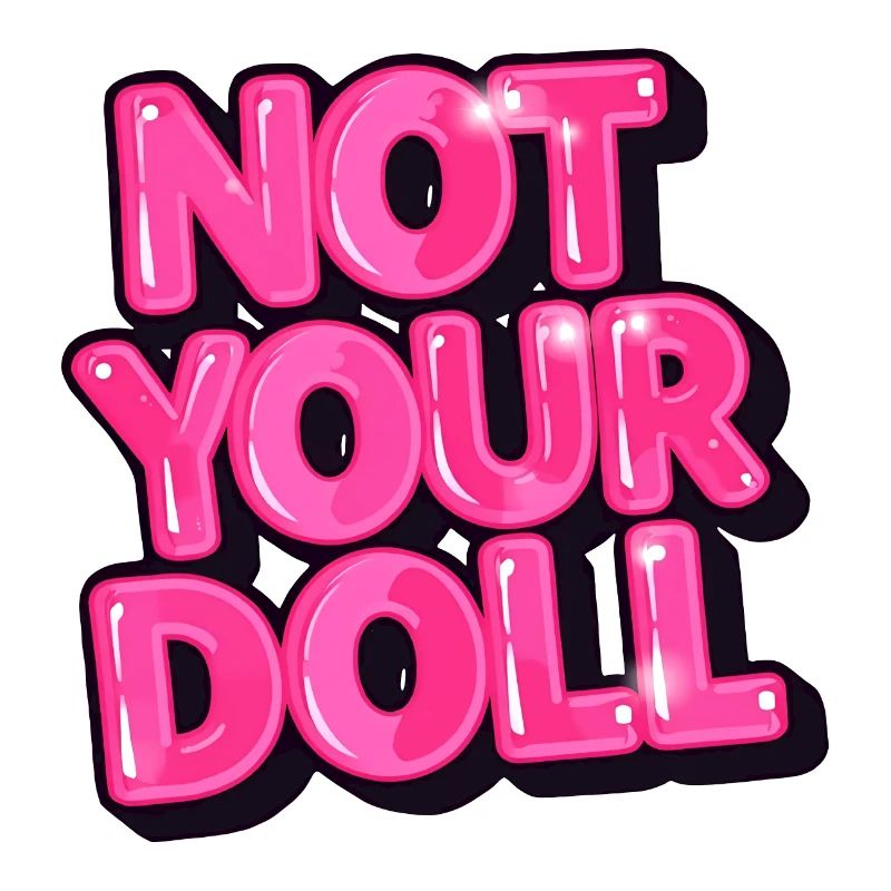 Pas votre poupée Bold Pink Design graphique