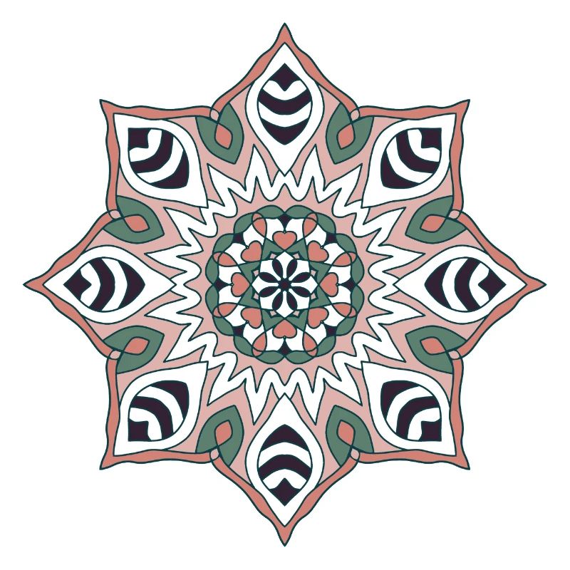 Earth Tone Mandala Pattern