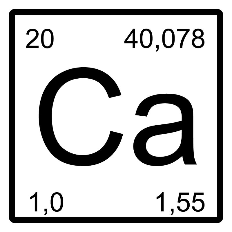 Graphique du symbole du calcium