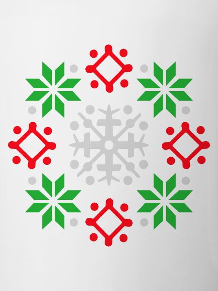 Snowflakes Pattern Christmas Sweater Snow
