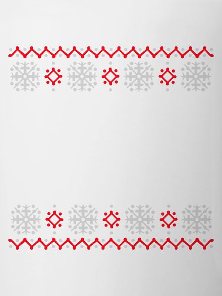 Ugly Sweater Christmas Pattern Snowflakes Cool