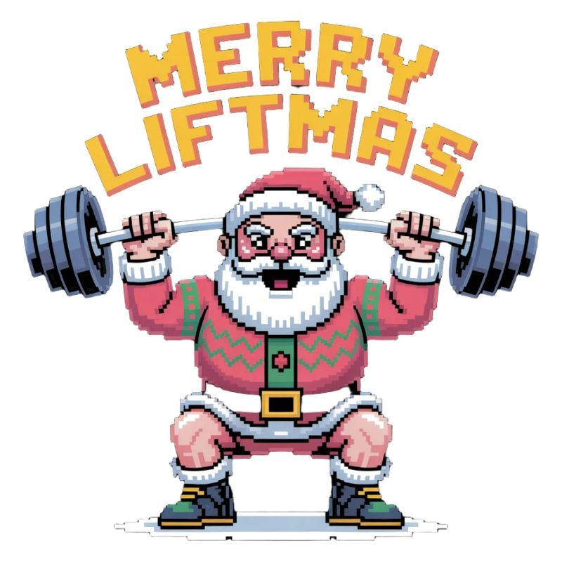 Joyeux Liftmas Pixel-Père Noël
