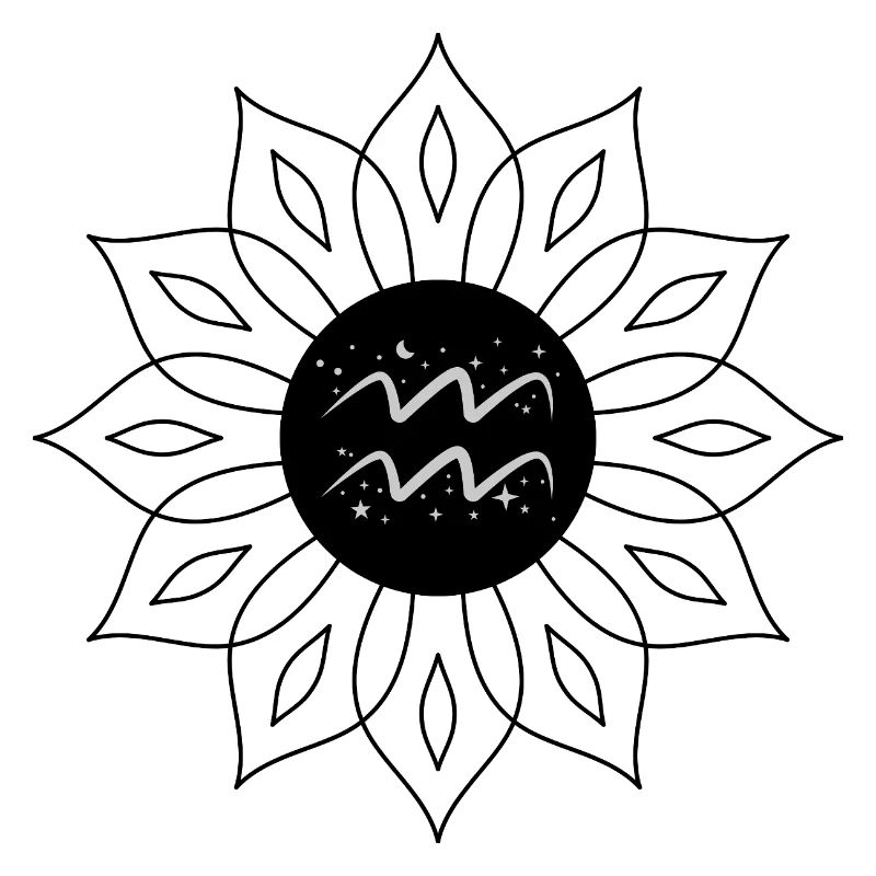 Aquarius, Celestial Waves and Stars