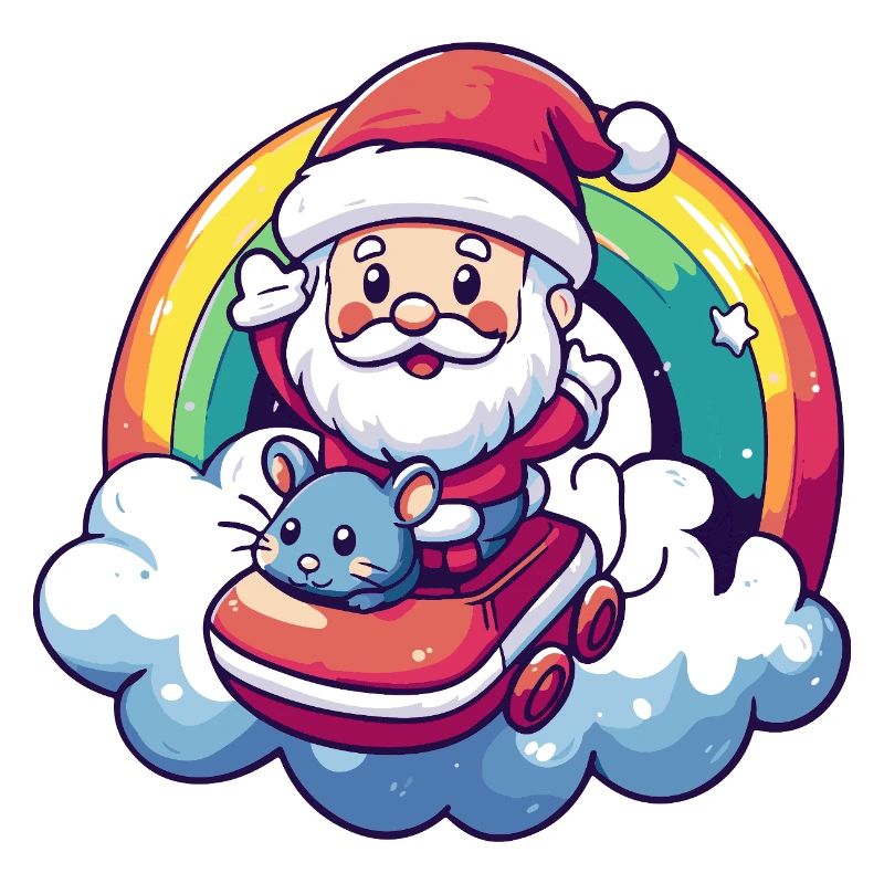 Souris Père Noël