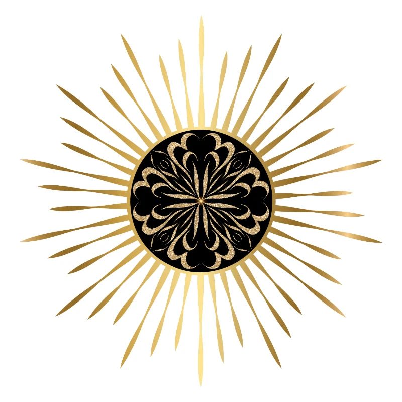 Soleil doré mandala