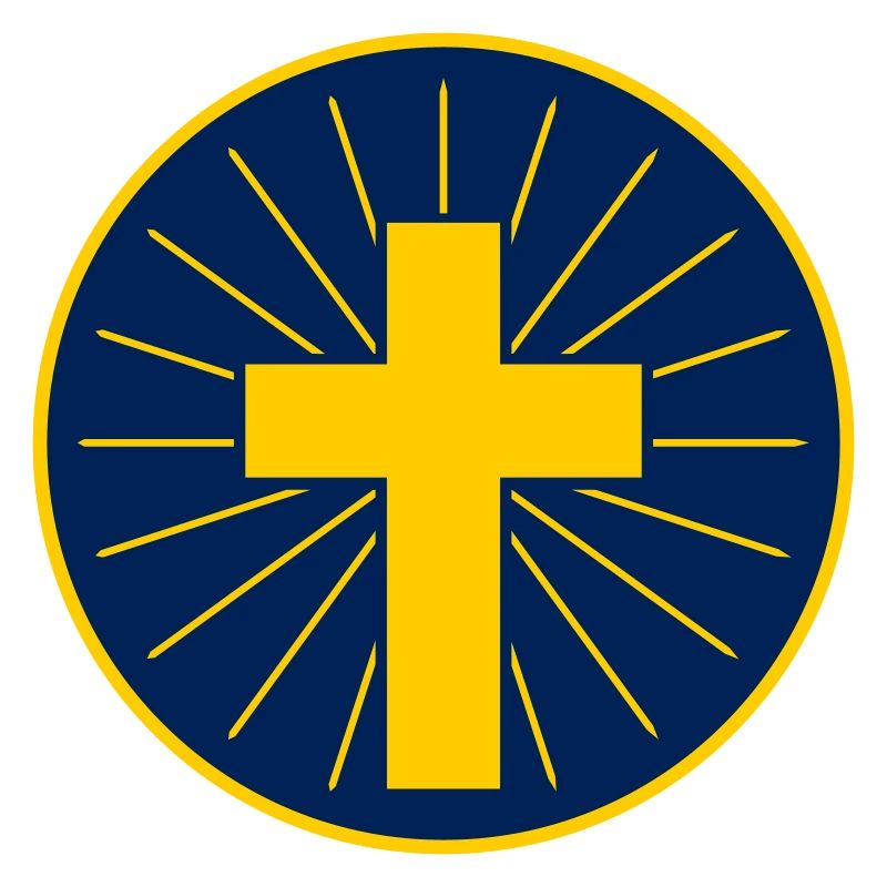 Croix Dorée Avec Rayons