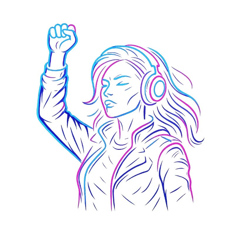 Neon Rebellion – Conception d’énergie cyberpunk