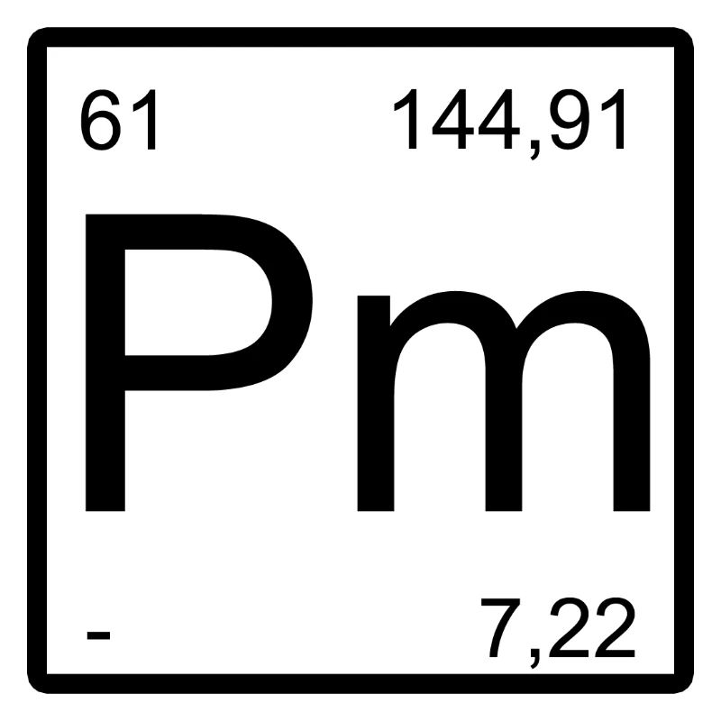 Promethium Pm Minimalist Typography
