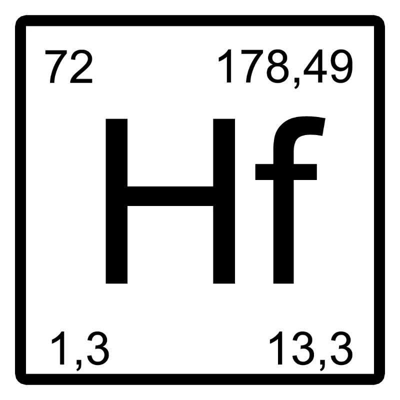 Hafnium Elementtile – Minimal