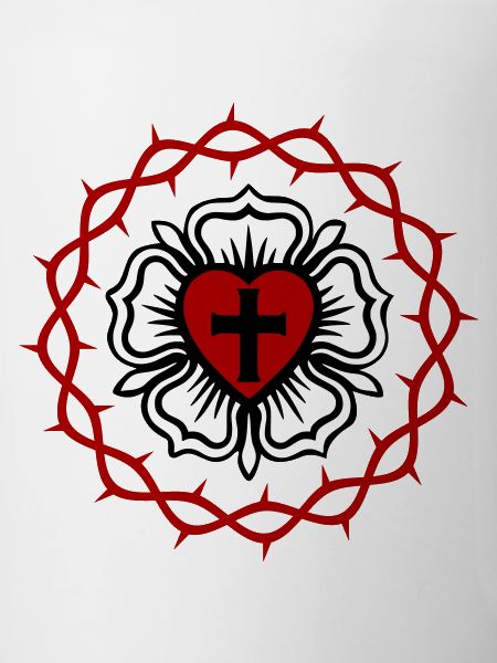 Rose luthérienne et couronne d’épines