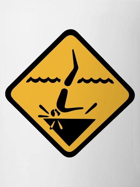 Graphique de signe de plongée