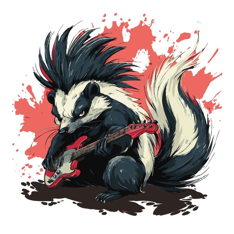 Punk Skunk avec guitare basse
