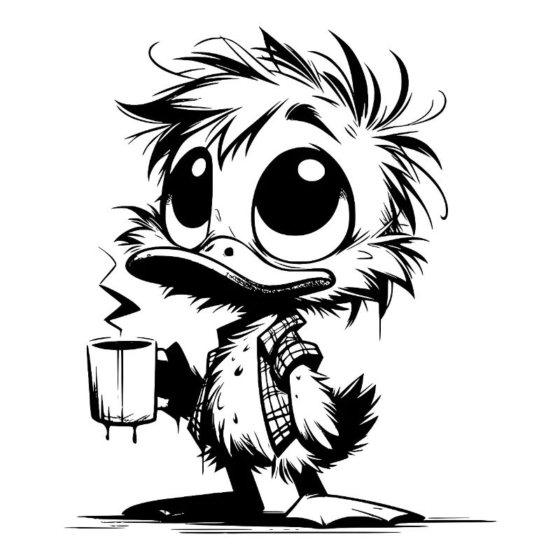 Office duck on the back burner Coffee instead of small talk