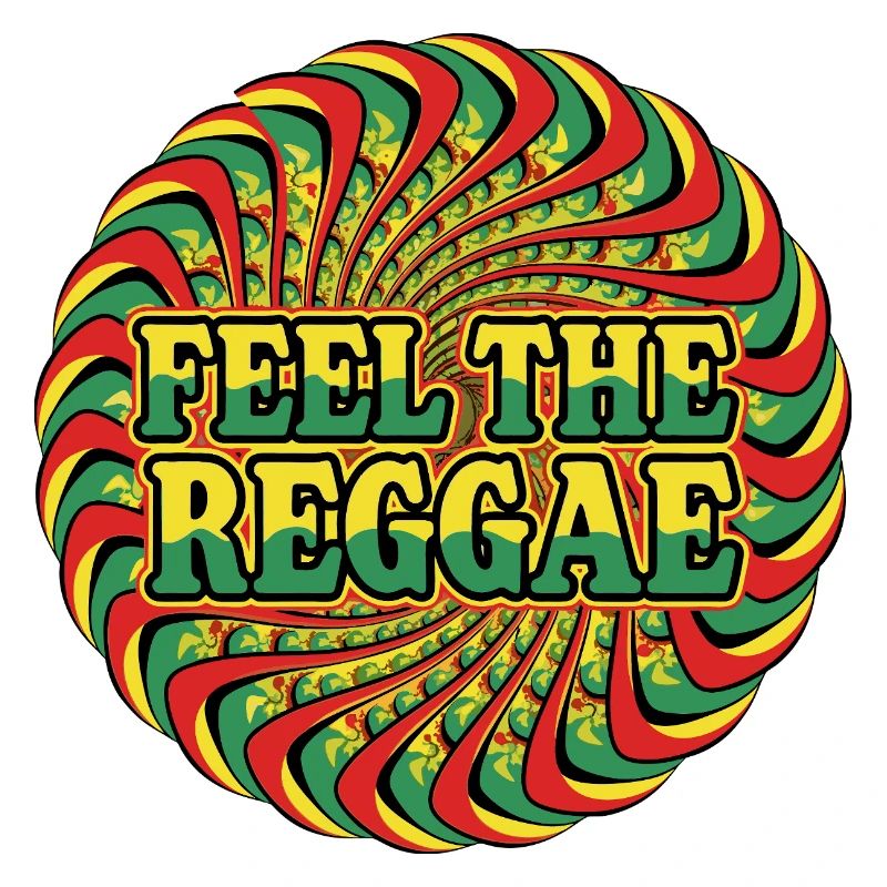 Ressentez le cercle psychédélique reggae
