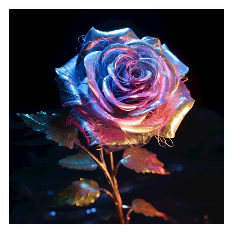 Iridescent Rose Neon