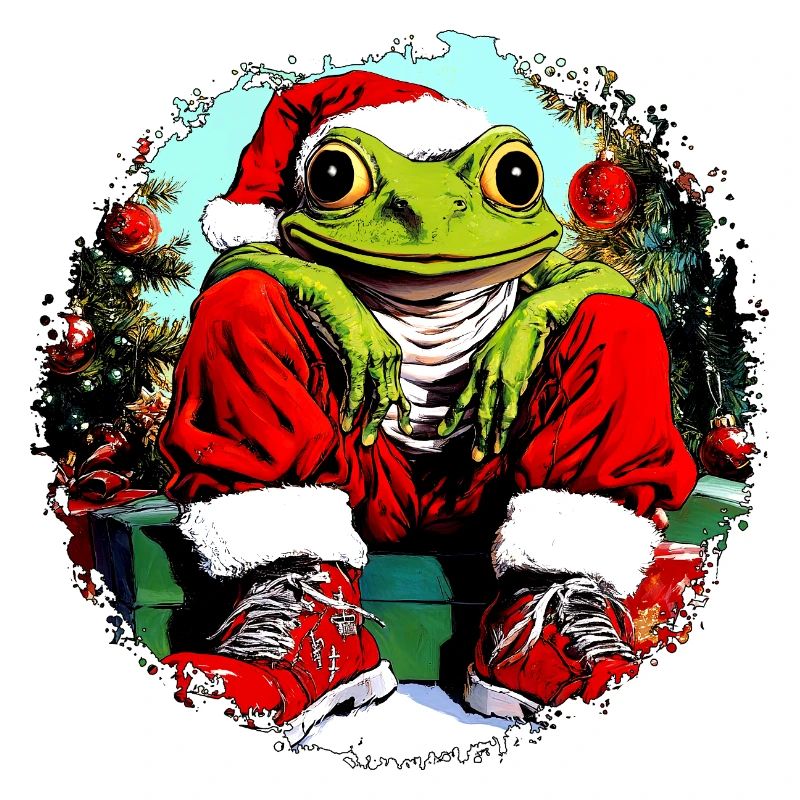 Frogs Christmas