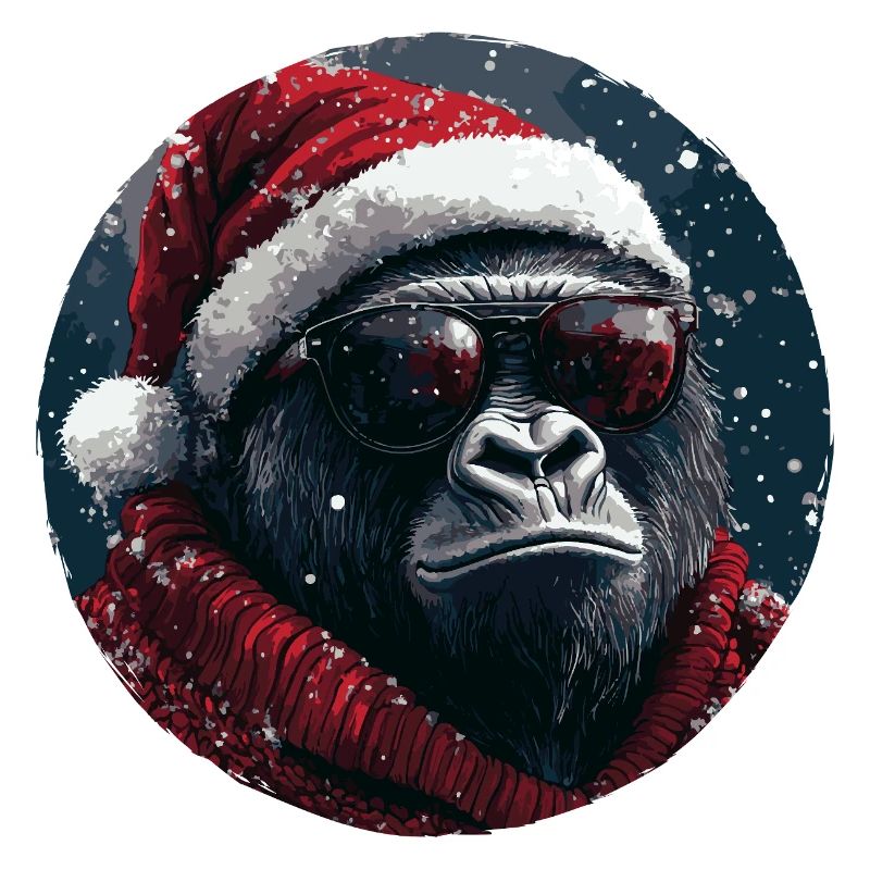 Noël gorille Noël drôle