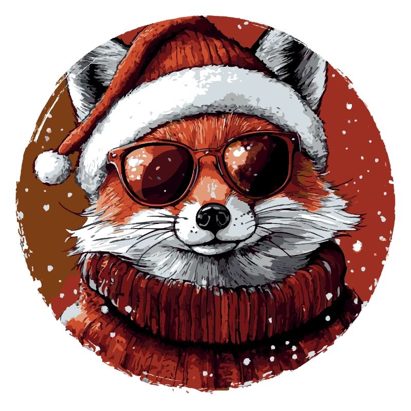 Fox Christmas Cool Christmas