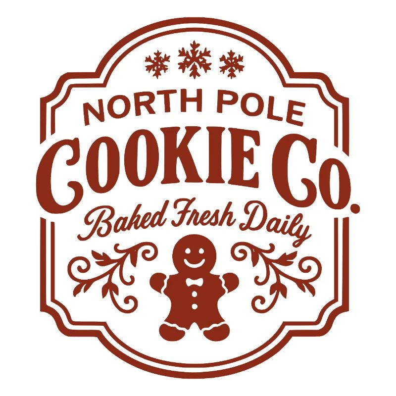Nordpol Cookie Co Logo mit Lebkuchen