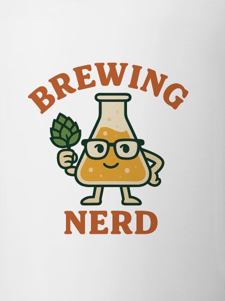 Beer nerd with hop glasses