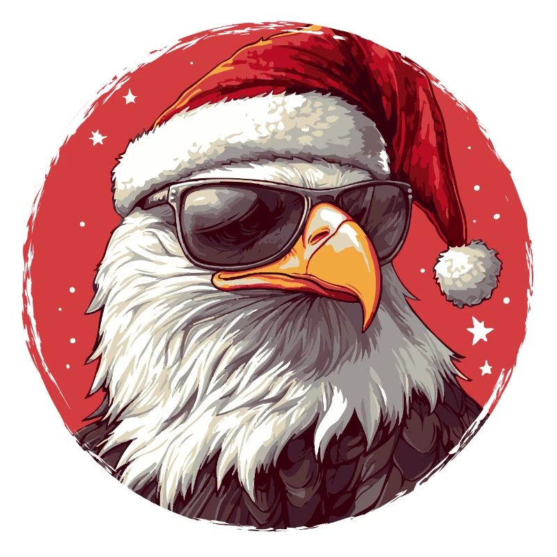 Eagle Santa with sunglasses