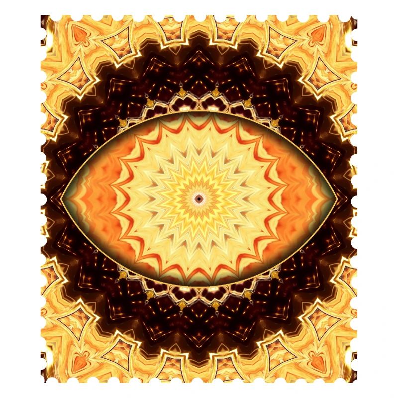 Sonnenmandala Feuergold