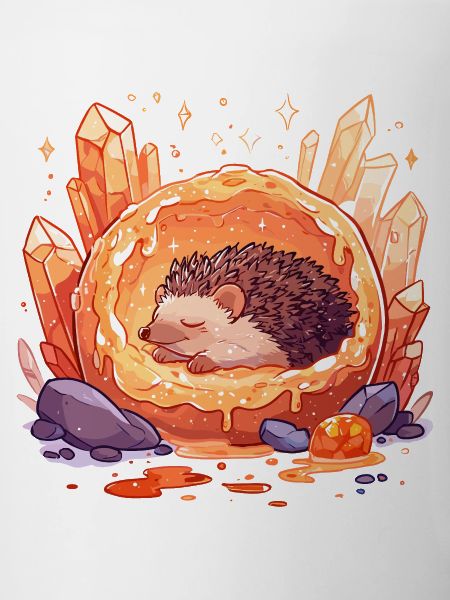 Igel im Kristallorb