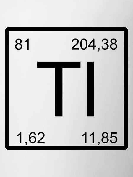 Ti Minimal Periodic Symbol Print