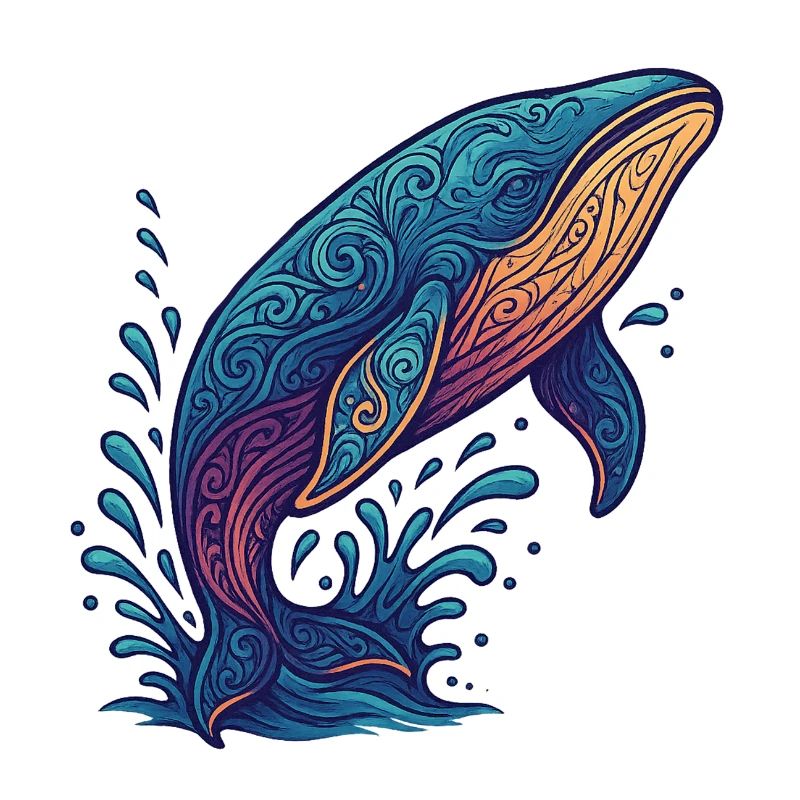 Flux de couleur des baleines