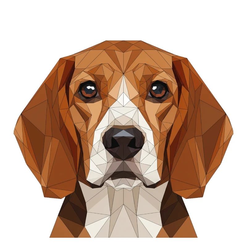 Polygon Beagle Porträt
