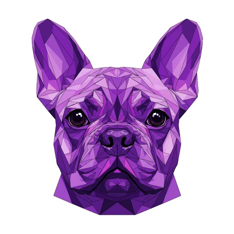 Chien polygonal violet
