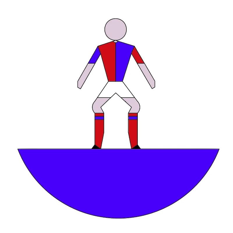  Subbuteo Geometric Hero on Blue Arc
