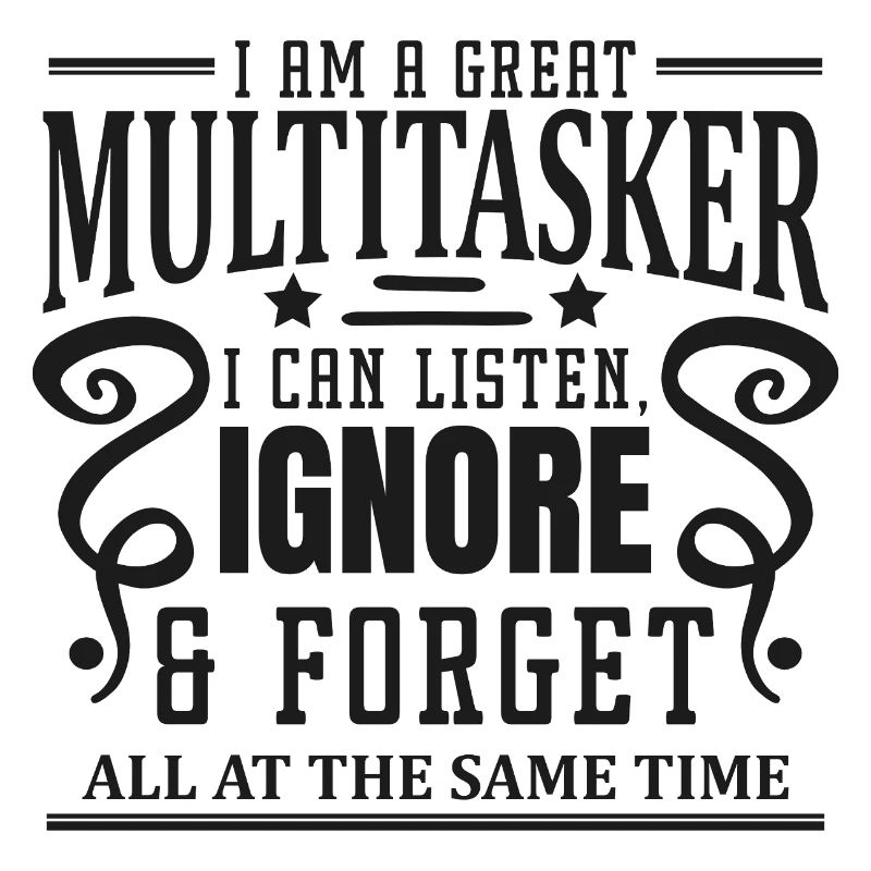 Multitâche : écouter, ignorer et oublier