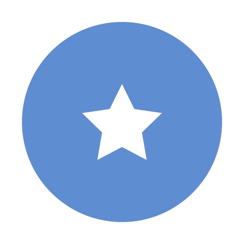 Drapeau rond somalien